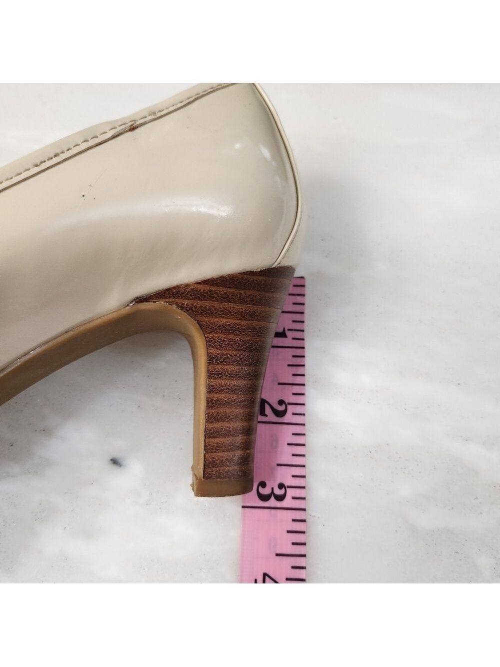 Ralph Lauren  Cream Patent Leather Shoes - Picture 8 of 10